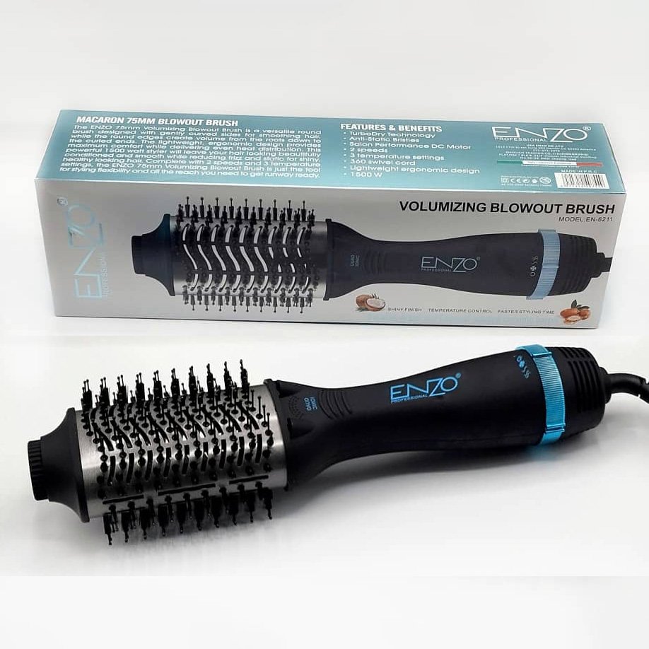 ENZO PROFESSIONAL VOLUMIZING BLOWOUT BRUSH BLACK