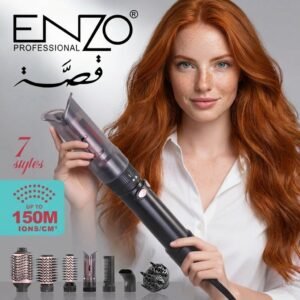 ENZO Professional Styler Multifonction 7 en 1 à Technologie Ionique (150M Ions/cm³)